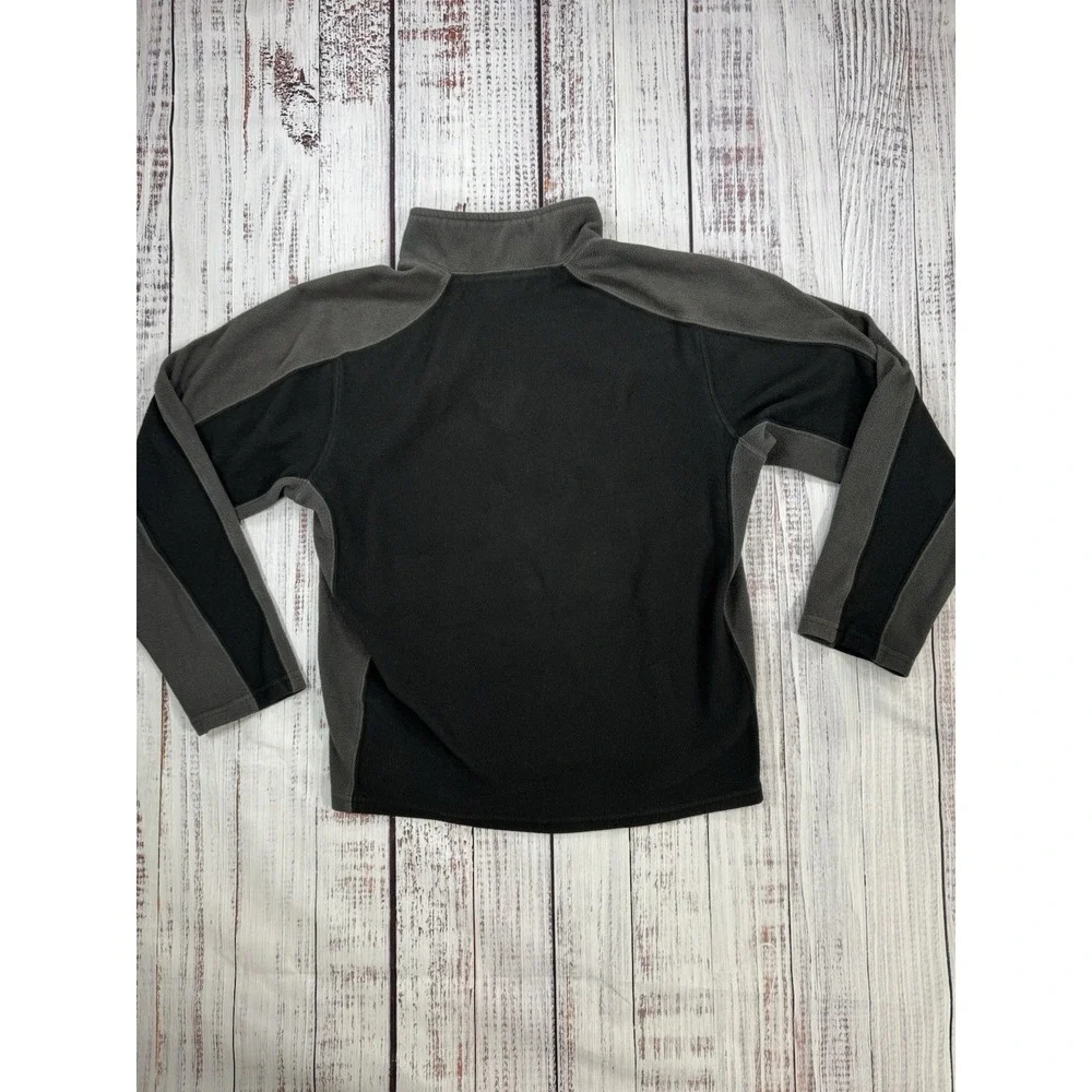 The North Face Sweater Jacket Mens Black‎ Gray Zip Fleece